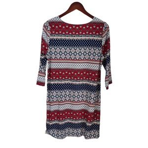 Reitmans multi color 3/4 sleeve loose dress size small